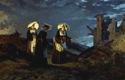 Aften efter slaget ved Sedan af Carlo Ademollo