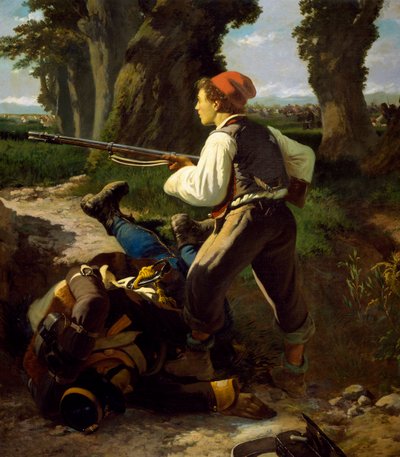 Pasquale Cova ved slaget ved Varese, 26. maj 1859, af Carlo Ademollo (1825-1911) af Carlo Ademollo