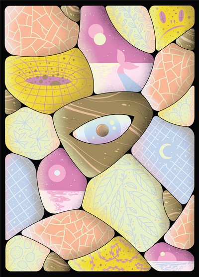 Strøm af karantæne, 2020 (digital illustration) af Carlo Alberto Giardina