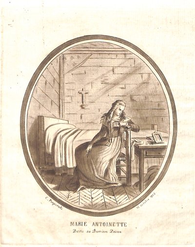 Marie-Antoinettes sidste fængsel af Carlo Antonio Porporati