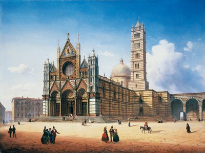Katedralen i Siena af Carlo Bossoli
