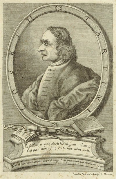 Afbildet person:  Giuseppe Tartini af Carlo Calcinotto