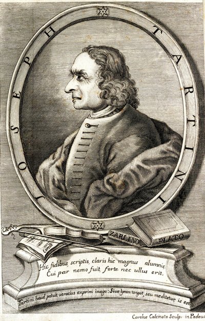 Portræt af violinisten og komponisten Giuseppe Tartini 1692-1770, begyndelsen af 1760