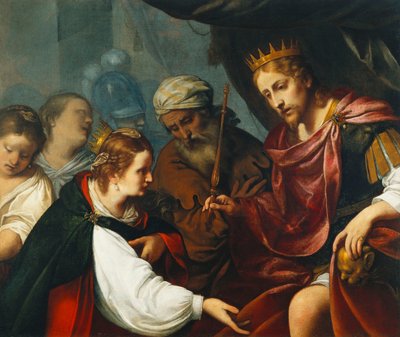 Ester før Ahasverus af Carlo Ceresa