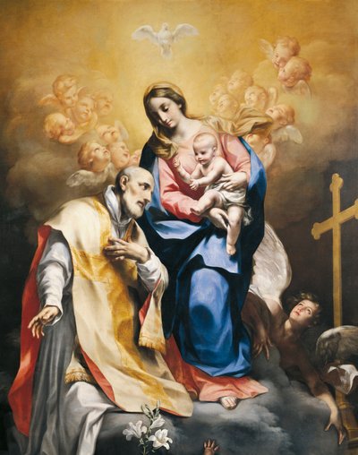 Skt. Philip Neri med Jomfru og Barn, af Carlo Cignani (1628-1719) og Felix Cignani (1660-1724) af Carlo Cignani