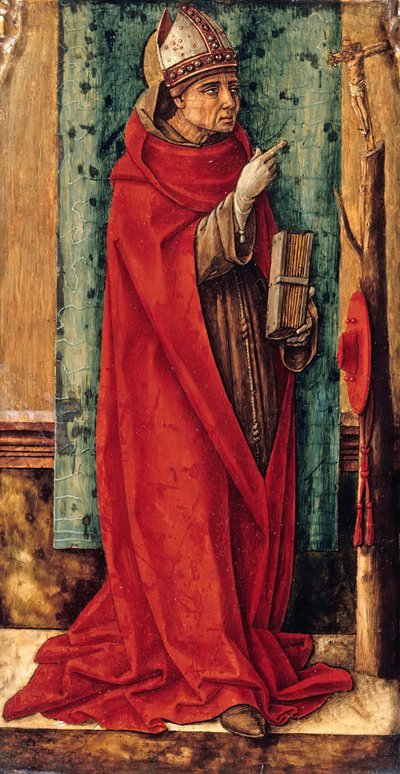 St. Bonaventure, ca. 1490 af Carlo Crivelli