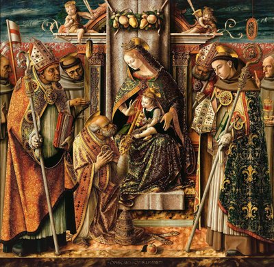 Udlevering af nøgler, ca. 1490 af Carlo Crivelli