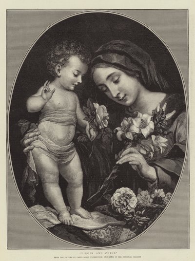 Jomfru og barn af Carlo Dolci