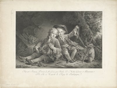 To drenge med murmeldyr af Carlo Domenico Melini