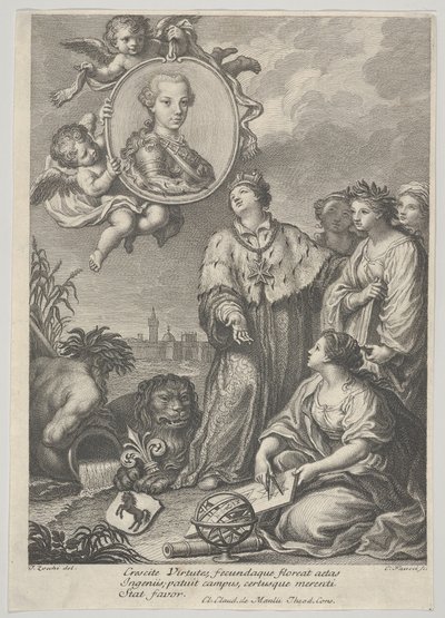 Portræt af den fremtidige hellige romerske kejser Leopold II som ærkehertug af Østrig og..., ca. 1760-67. af Carlo Faucci
