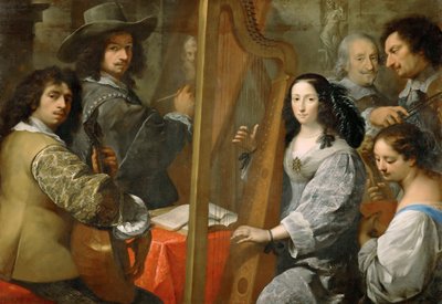 Selvportræt med familie, ca. 1650. af Carlo Francesco Nuvolone
