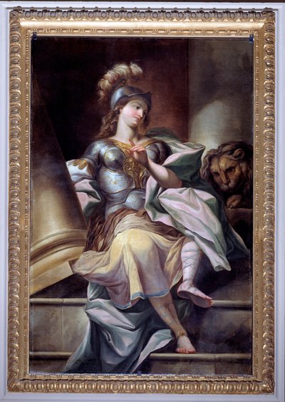 Allegori over republikkens tretten værdier: Styrken (maleri, efter 1783) af Carlo Giuseppe Ratti