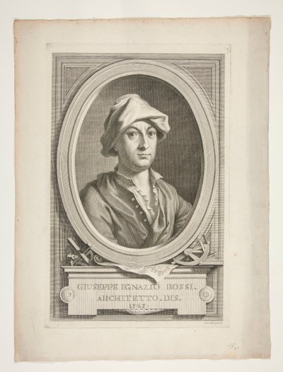 Portræt af Giuseppe Ignazio Rossi af Carlo Gregori