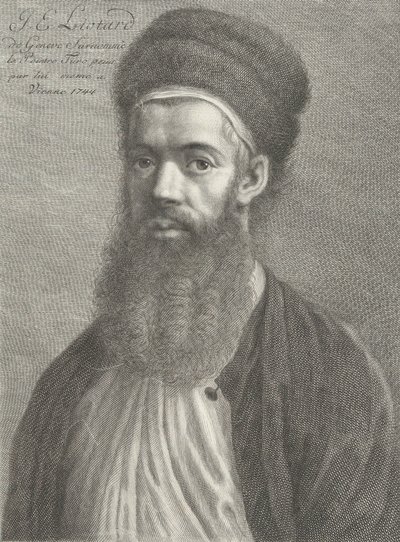 Selvportræt i tyrkisk outfit, 1700-tallet. af Carlo Gregori