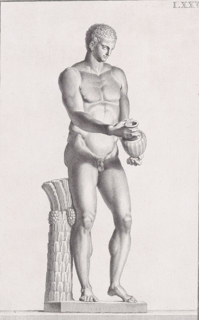 Statue af en mandlig atlet, 1734 af Carlo Gregori