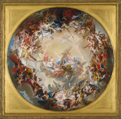 Glorification of the Cross (olie på lærred) af Carlo Innocenzo Carlone