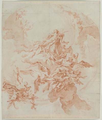 Jomfruens antagelse, ca. 1754. af Carlo Innocenzo Carlone