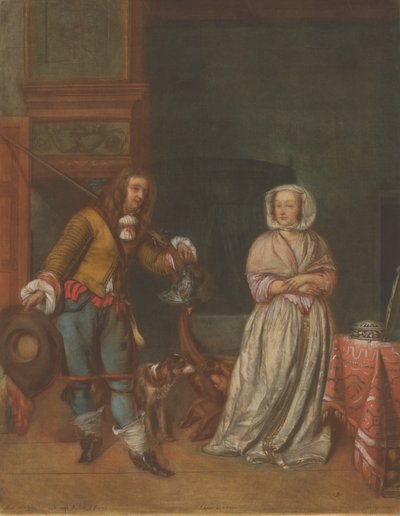 Huntsman Visiting a Lady, 17831786. af Carlo Lasinio