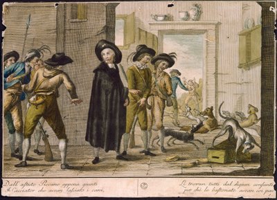 Præsten Arlotto, af Carlo Lasinio (1759-1838), farvestik af Carlo Lasinio