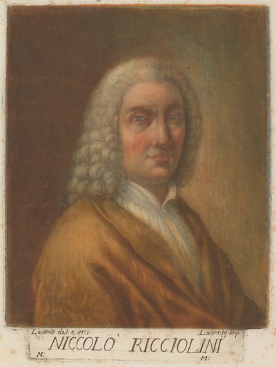 Niccolo Ricciolini af Carlo Lasinio, after Nicolò Ricciolini