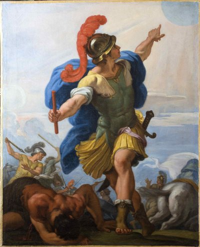 Joshua befaler solen at stå stille. af Carlo Maratta