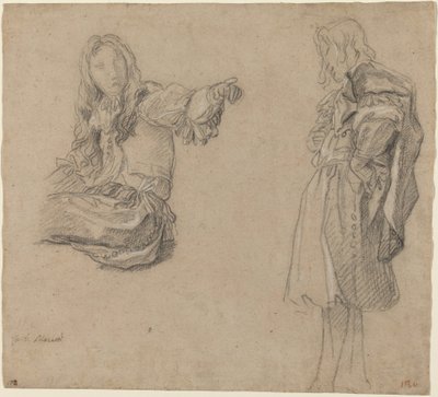 To mænd i kunstfærdige kostumer af Carlo Maratta