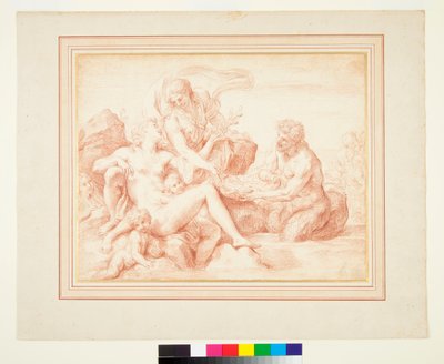 En Triton bringer gaver til Venus af Carlo Maratta or Maratti