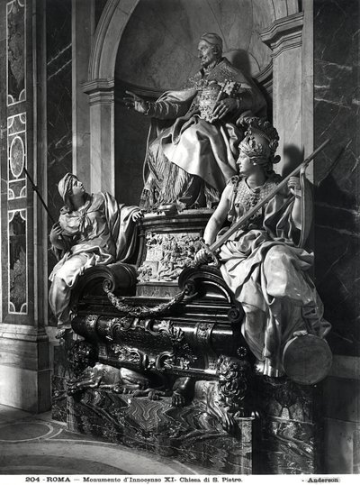 Monument til pave Innocentius XI, ca. 1697 (marmor) af Carlo Maratta or Maratti