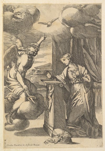 Bebudelsen. af Carlo Maratta or Maratti