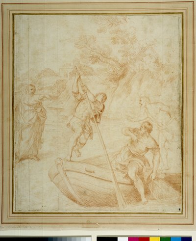 The Calling of St. Peter (blyant på papir) af Carlo Maratta or Maratti