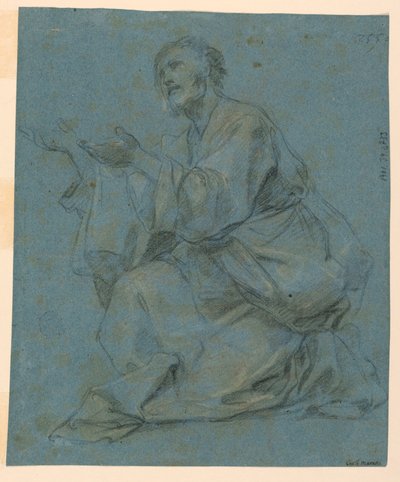 Studier: To siddende mænd af Carlo Maratti