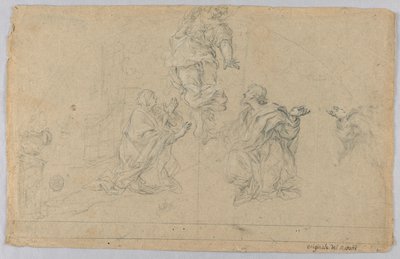 Studie af tre figurer af Carlo Maratti