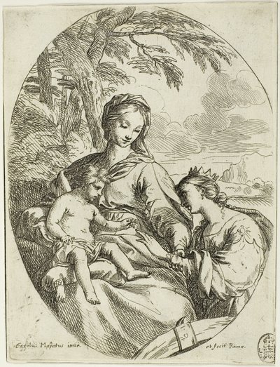 Sankt Catherines mystiske ægteskab af Carlo Maratti