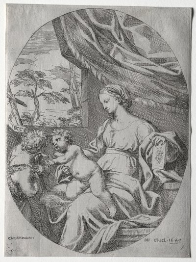 Jomfru og barn med spædbarnet St. John af Carlo Maratti
