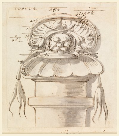 Arkitektonisk ornament. af Carlo Marchionni
