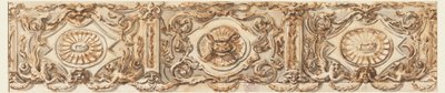 Tegning, Design til en frise, ca. 1770 af Carlo Marchionni
