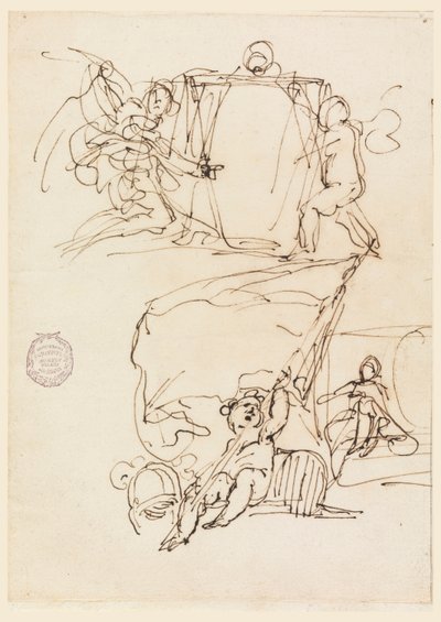 Tre skitser af Carlo Marchionni