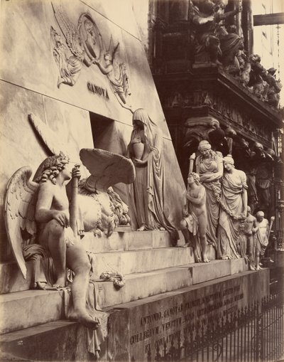 Monument for Canova, Frari-kirken, Venedig af Carlo Naya