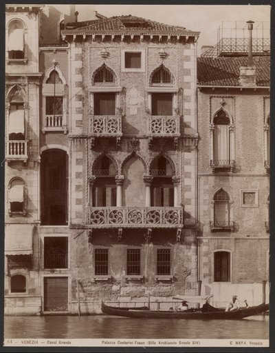 Palazzo Contarini-Fasan, Venedig af Carlo Naya