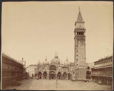 Markuskirken med klokketårn, Venedig af Carlo Naya