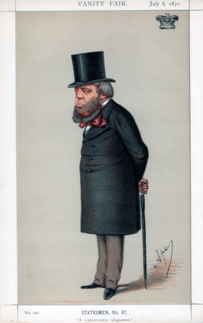 En konservativ religionsforsker, 1871. af Carlo Pellegrini