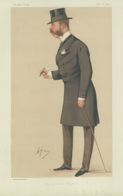 General Sir Charles Henry Ellice af Carlo Pellegrini