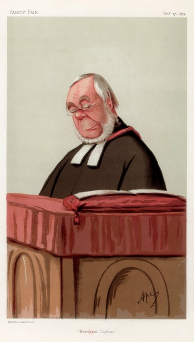 Købmand Taylors, pastor James Augustus Hessey DCL, 1874. af Carlo Pellegrini