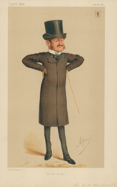 Sir George Orby Wombwell, Our Sir George, 24. januar 1874, Vanity Fair tegneserie af Carlo Pellegrini
