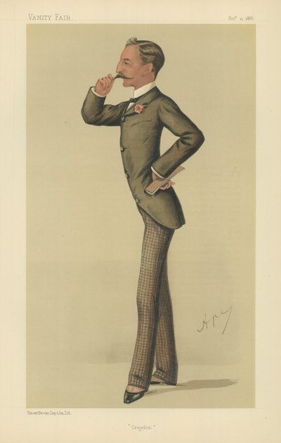 Den ærede Sidney Herbert (farve litho) af Carlo Pellegrini