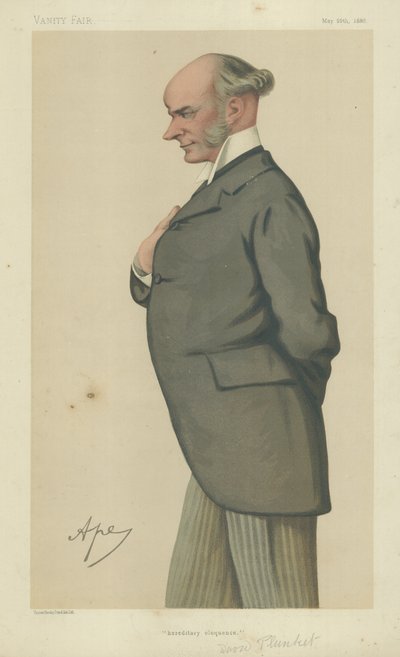 The Right Hon David Plunket af Carlo Pellegrini
