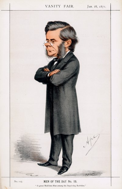 Thomas Henry Huxley, britisk biolog, 1871 af Carlo Pellegrini
