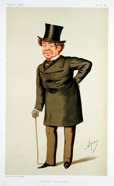 William Howard Russell, irskfødt britisk journalist, 1875 af Carlo Pellegrini