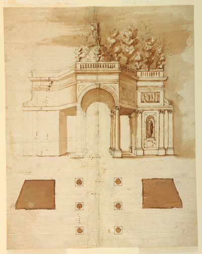 Design til en loggia af Carlo Rainaldi