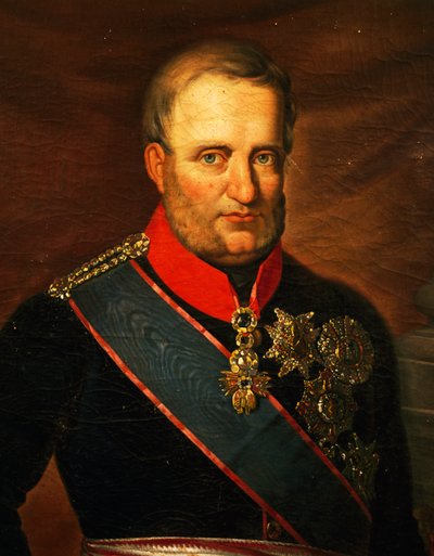 Portræt af Frans I af de to Sicilier (olie på lærred) af Carlo de Falco